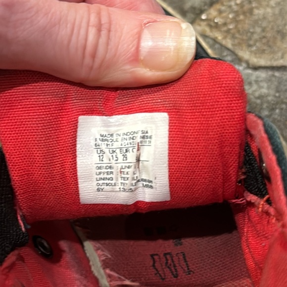 Converse Kids Black and Red Sneakers - Picture 4 of 5